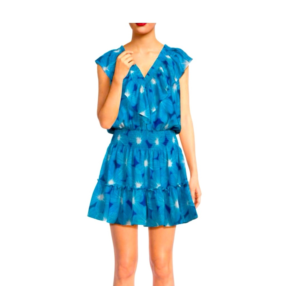 Ramy Brook Danica Ruffle Floral mini dress